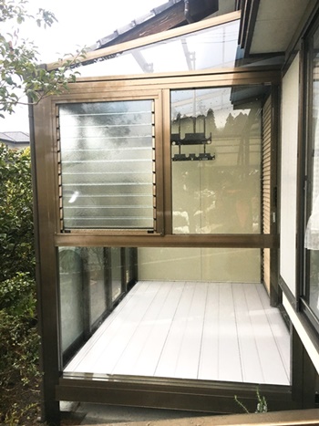 奥様の強い味方　サンルーム