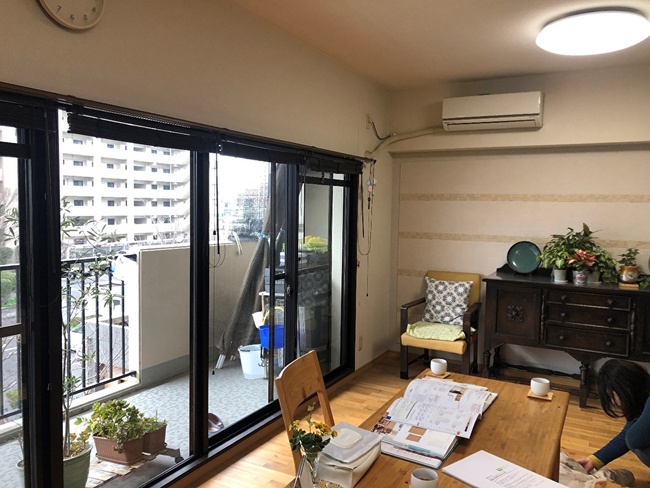 S邸リビング壁リフォーム工事